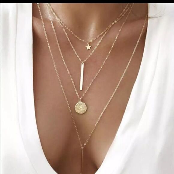 Multilayer Chain Necklace    - Picture 1 of 3